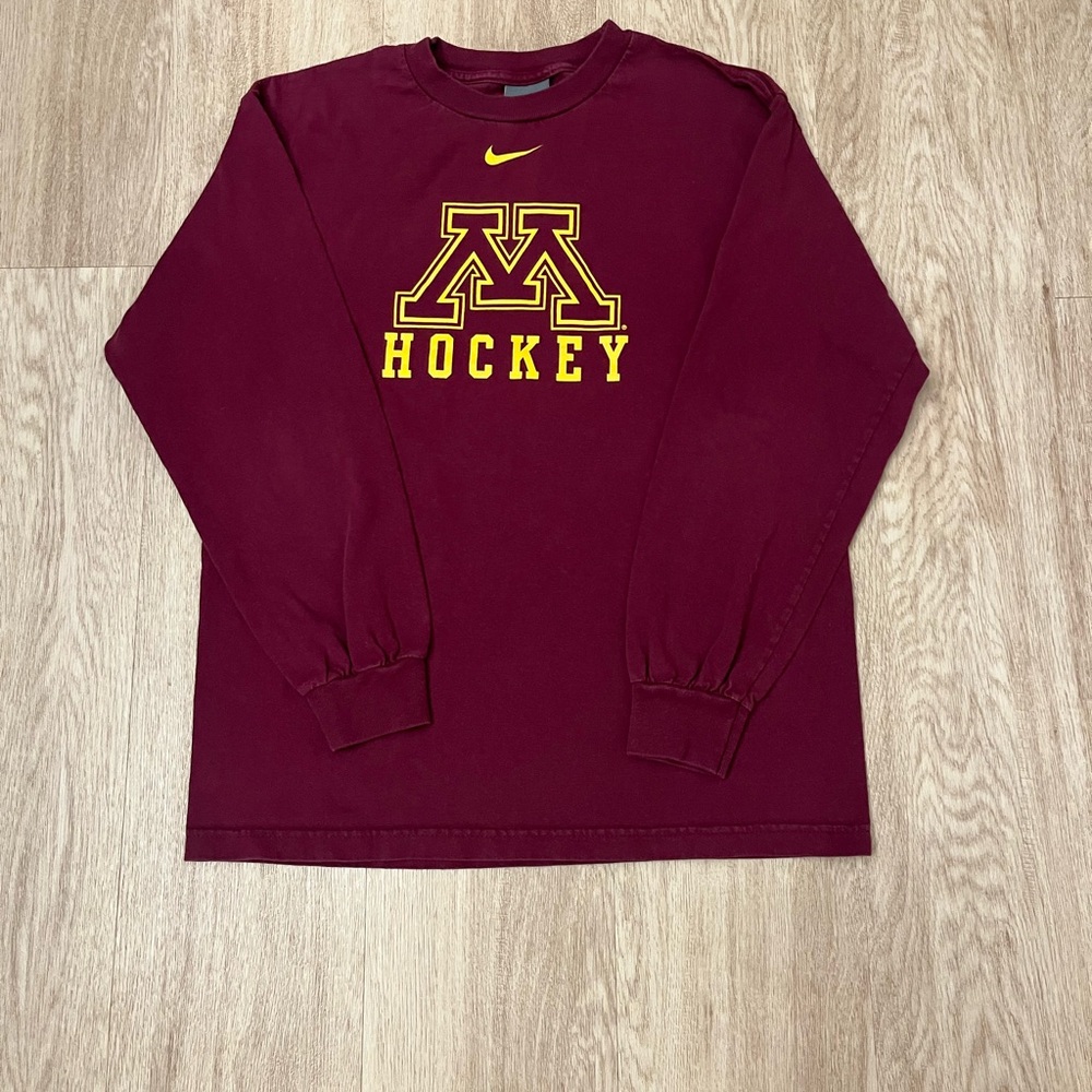 vintage nike university of minnesota hockey shirt